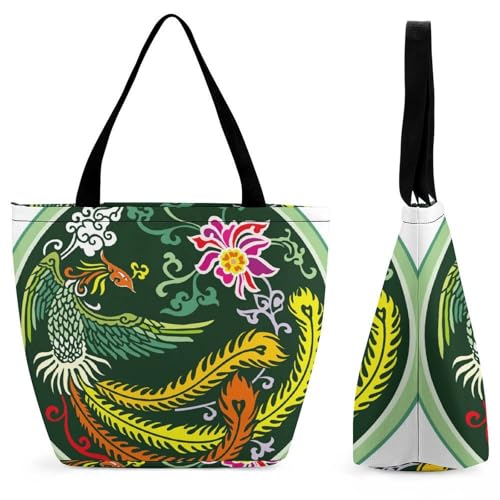 Sac de shopping Fleur Phénix le compagnon idéal pour votre prochain voyage