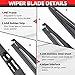Replacement for Honda Pilot 2009-2015 Rear Windshield Wiper Arm Blade Set - OTUAYAUTO Factory Back Wiper OEM Style 76730SZAA02