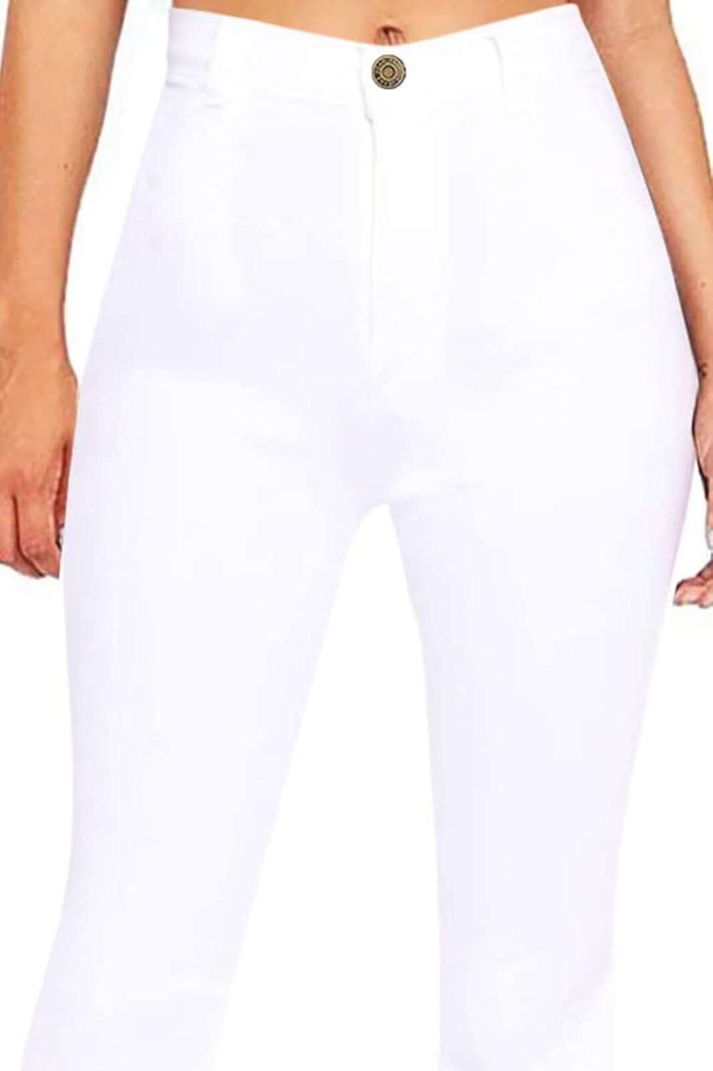 AMRSPENG Women's Black Bell Bottom Jeans: High Waist Flare Bootcut Stretch Slimming Jeans for Women - Image 3