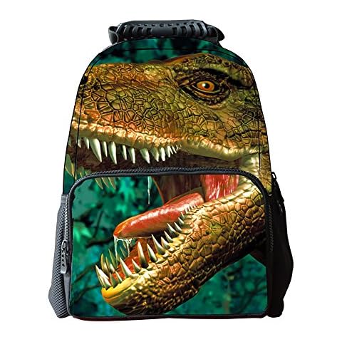 EssVita Boys Girls Casual Backpack 3D Animals Print School Backpack Bags Laptop Hiking Daypack (Dinosaur) Cover