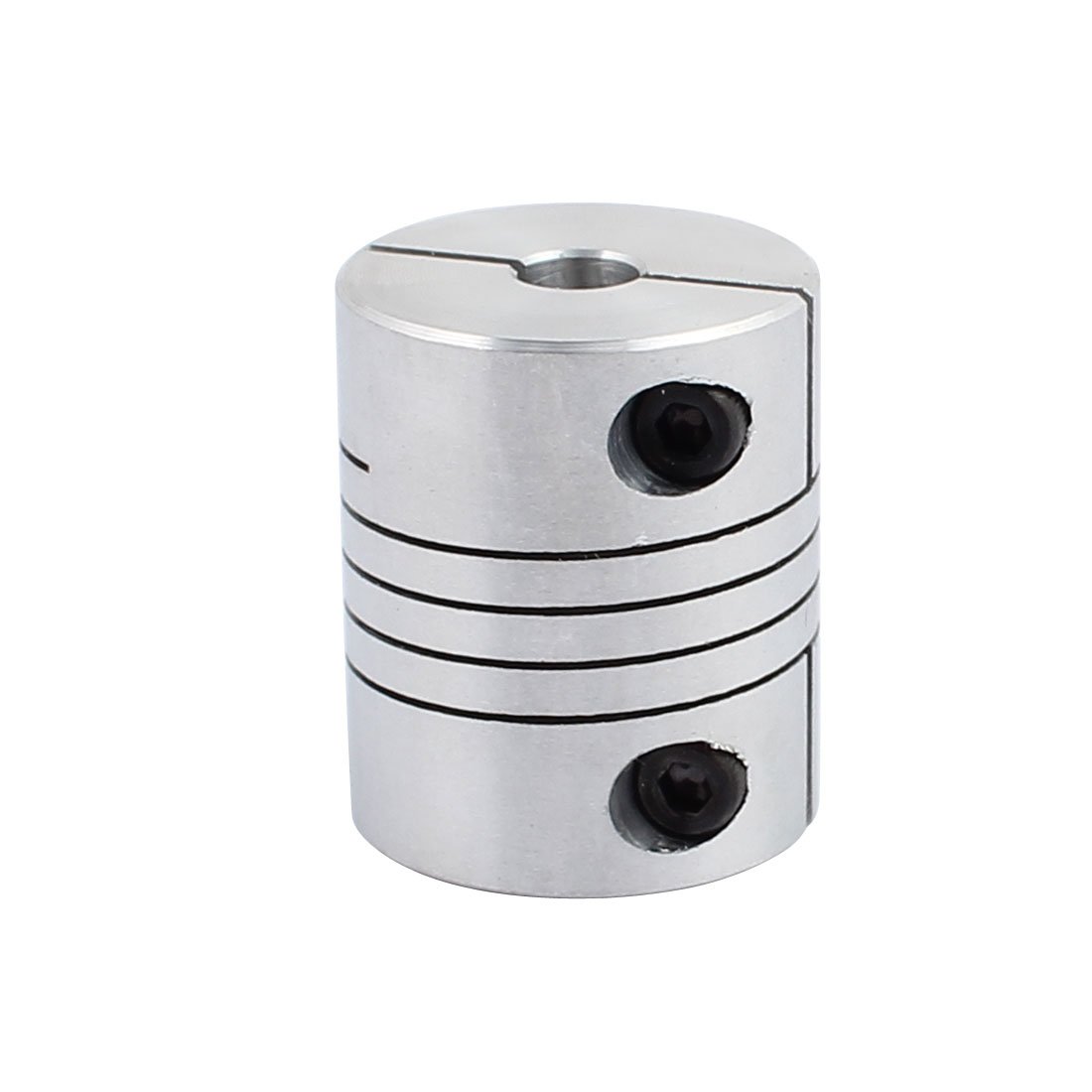 Aexit 6.35mmx12mm Aluminum Electrical equipment Alloy Spline Shaft Flexible Helical Coupling 25mm Diameter 30mm Length