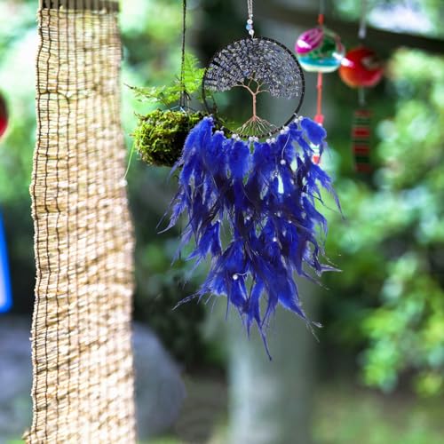 Attrape-rêves arbre de vie en cristal pour chasser les cauchemars