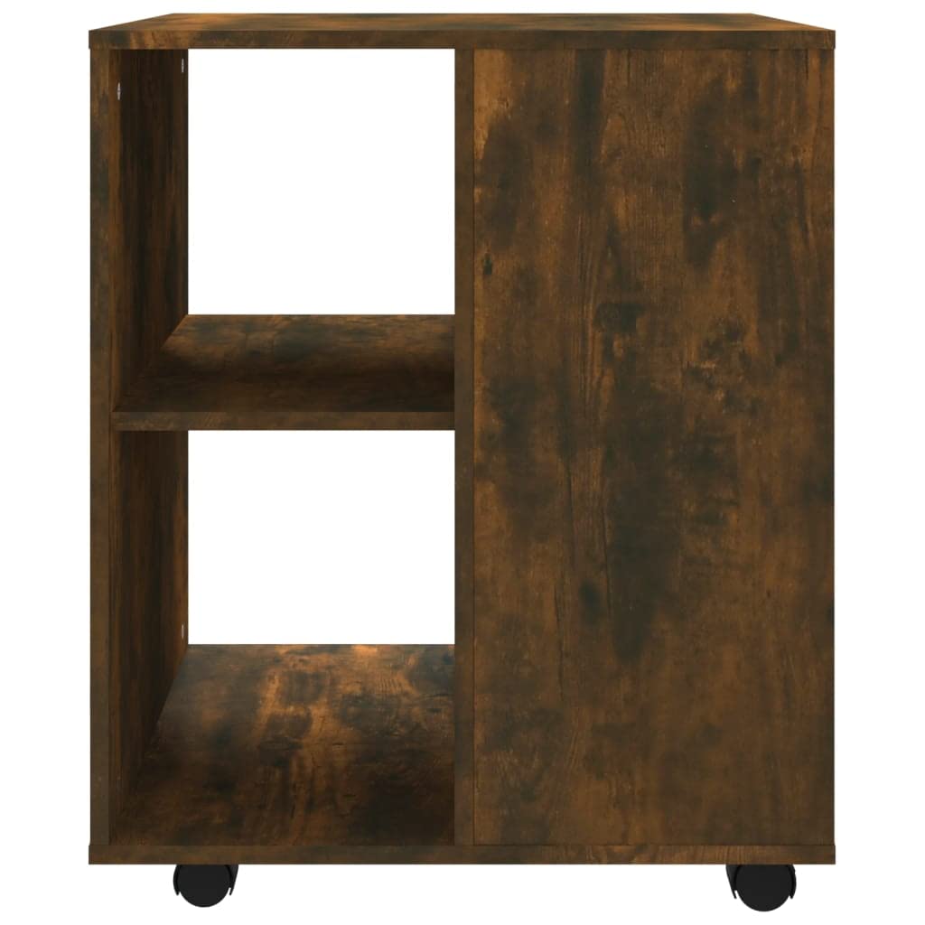 vidaXL Armadietto con Ruote Rovere Fumo 60x53x72 cm Legno Multistrato