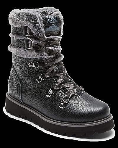 Roxy Women's Brandi Waterproof Leather Boot Fashion, Black 233, 7 | Image 1