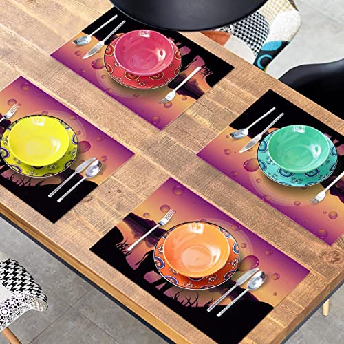 Set de table éléphant anti-glisse contre les brûlures de plat chaud - 8