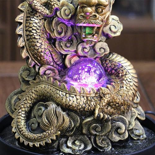 Fuente de escritorio bola de la fortuna Feng Shui para decoración 4