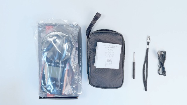 Anemometro Digitale Aicevoos - Misuratore Velocit&agrave; Vento, Temperatura, Umidit&agrave;, Con Sensore Estendibile