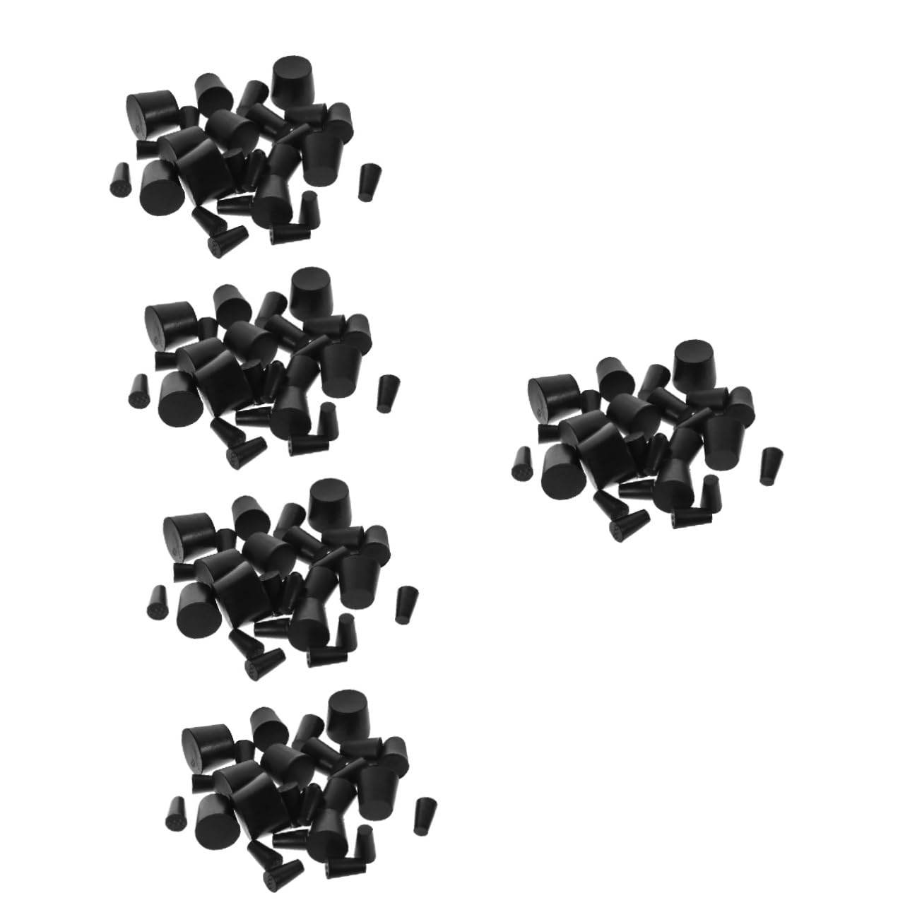 ULTECHNOVO 135pièces Bouchons Caoutchouc pour Laboratoire Bouchons Hermétiques De Différentes pour Équipements De Laboratoire Et Usages Variés