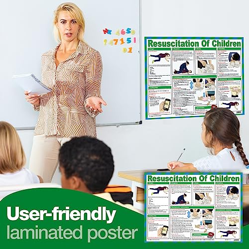 Image of Safety First Aid Laminated Resuscitation of Children Poster