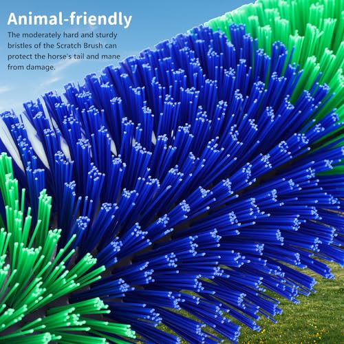 Horse Brush, TwoWin Livestock Scratch Brushes, Cattle Scratcher Brush, Full Massage Grooming Brush, Emotionally Soothing, Relieve Itching on Back of Livestock Brushes for Horse, Cow, Sheep, Pig - Image 4