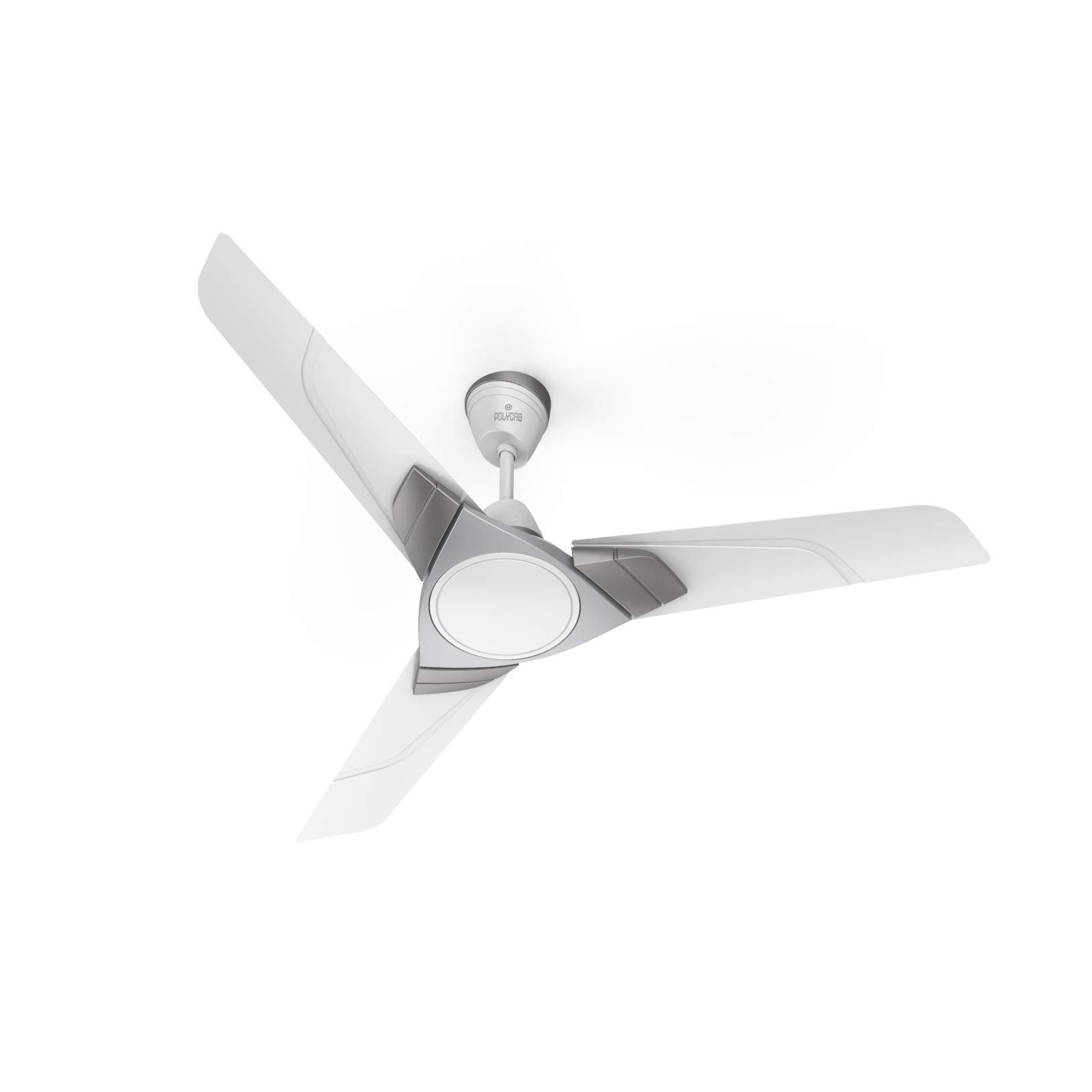 PolycabAereo Purocoat Premium 1200 mm Anti fade and Anti Microbial Ceiling Fan (Pearl White)