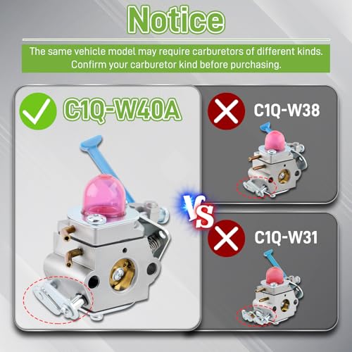Carburateur C1Q-W40A résout les pannes de démarrage sur Husqvarna 128C