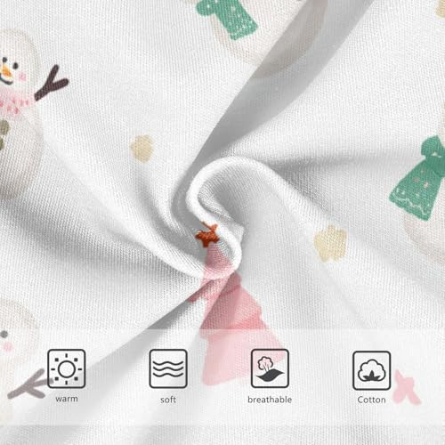 Soft and Breathable Girls' Panties Organic Cotton Toddler Underwear for Baby Girls Snowmen in Sizes 2T,3T, 4T, 5T, 6Y and 8Y3