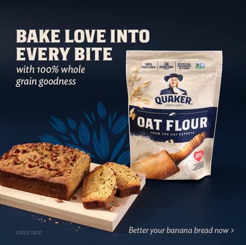 Image of Quaker Oat Flour Stand Up Pouches, 20oz, (3 Pack)