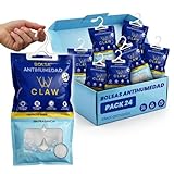 Pack de 24 Bolsas Antihumedad 2.4KG Armario Ropa – Deshumificador Percha Colgante Garaje – Elimina malos Olores - Absorbente Humedad Trastero (24)