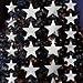 Silver Star Decorations, 52 Feet Silver Star Paper Garland, 4 Sets Metallic Sparkling and Glitter Star Garland Decorations, Hanging Star Garland Backdrop for Baby Shower Frozen Birthday Winter Party