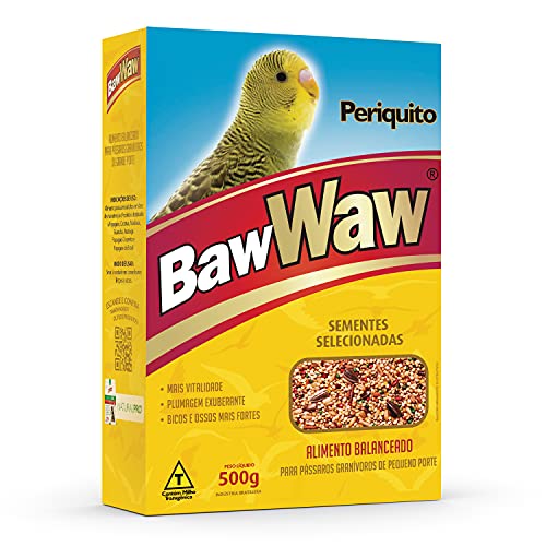 Mistura Baw Waw para pássaro Periquito 500g