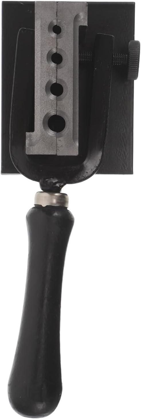 Iron Melting Mold with Wooden Handle, 4 Hole Jewelry Casting Tool