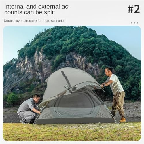 Carpa espaciosa y liviana para camping al aire libre miniatura 4