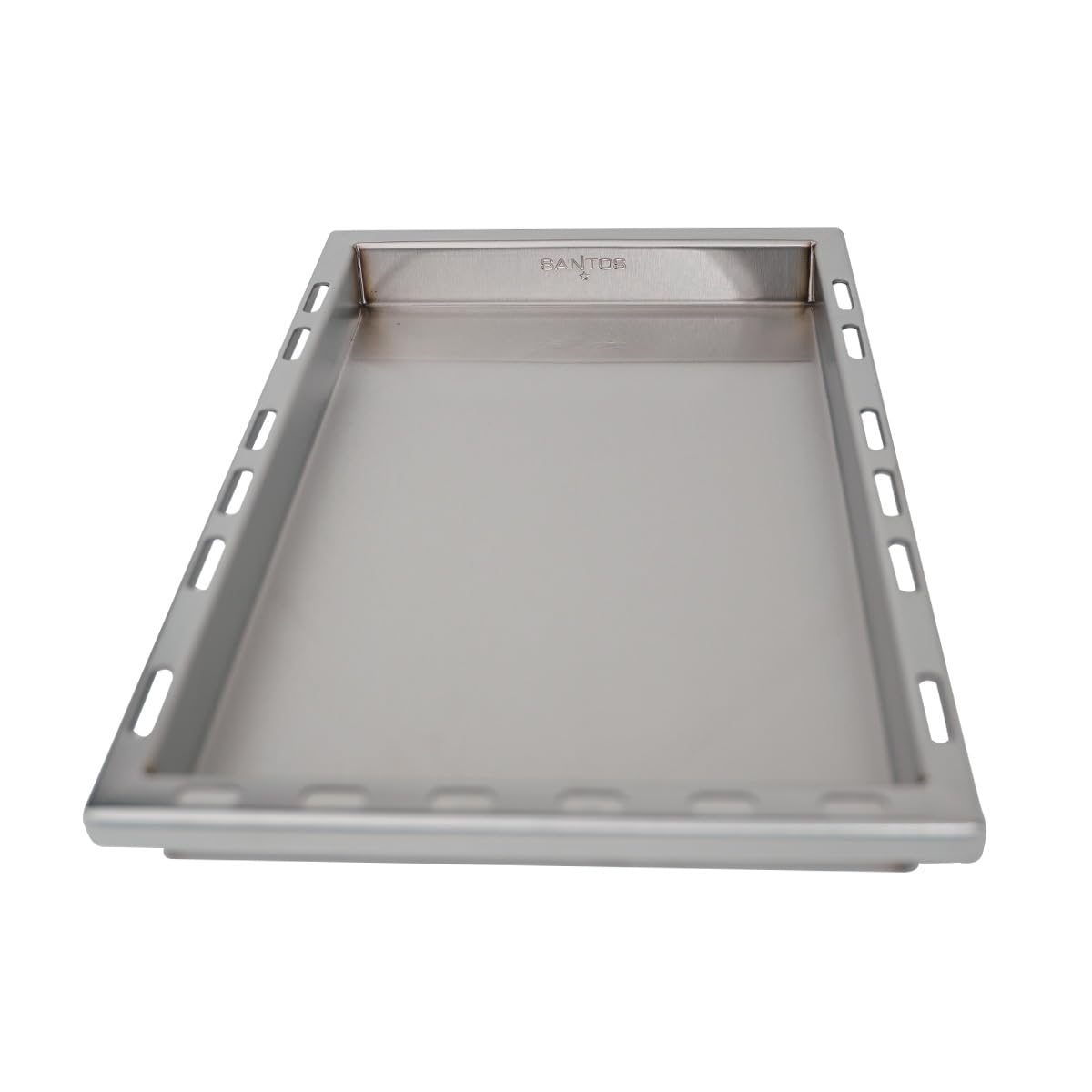 SANTOS einsetzbare Grillpfanne/Einsatzpfanne - Edelstahl Plancha - 28x45,1x4cm - für Napoelon Rogue SE 425 | 525 | 625 - Paella, Bratkartoffeln, Reibekuchen, Pommes
