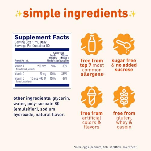 Enfamil Tri-Vi-Sol Infant Multivitamin Drops, Baby Vitamins, 50mL - image 2