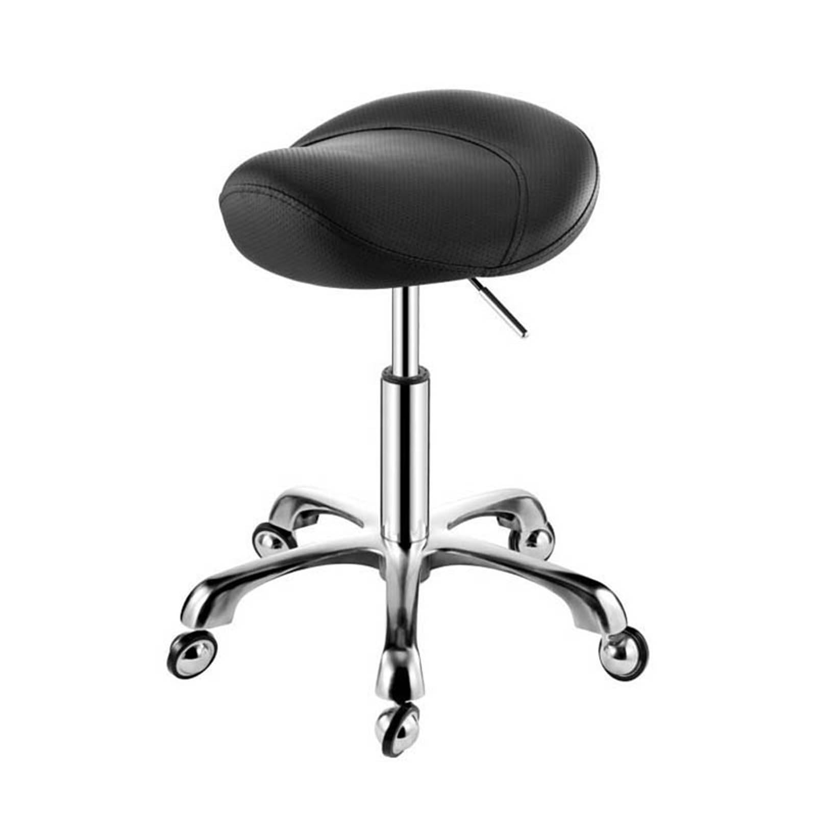 Ergonomic Wobble Stool,Hydraulic Rolling Swivel Adjustable Chair,for Hair Beauty Salon Lab Dental Massage Office Home(Black)