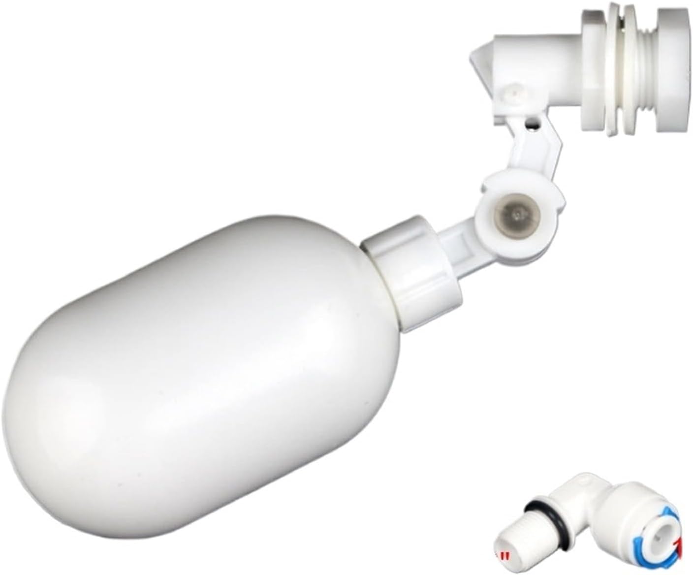 1/4" inlet White Plastic Adjustable Auto Fill Float Ball Valve Water Control Switch For Water Tower Water Tank