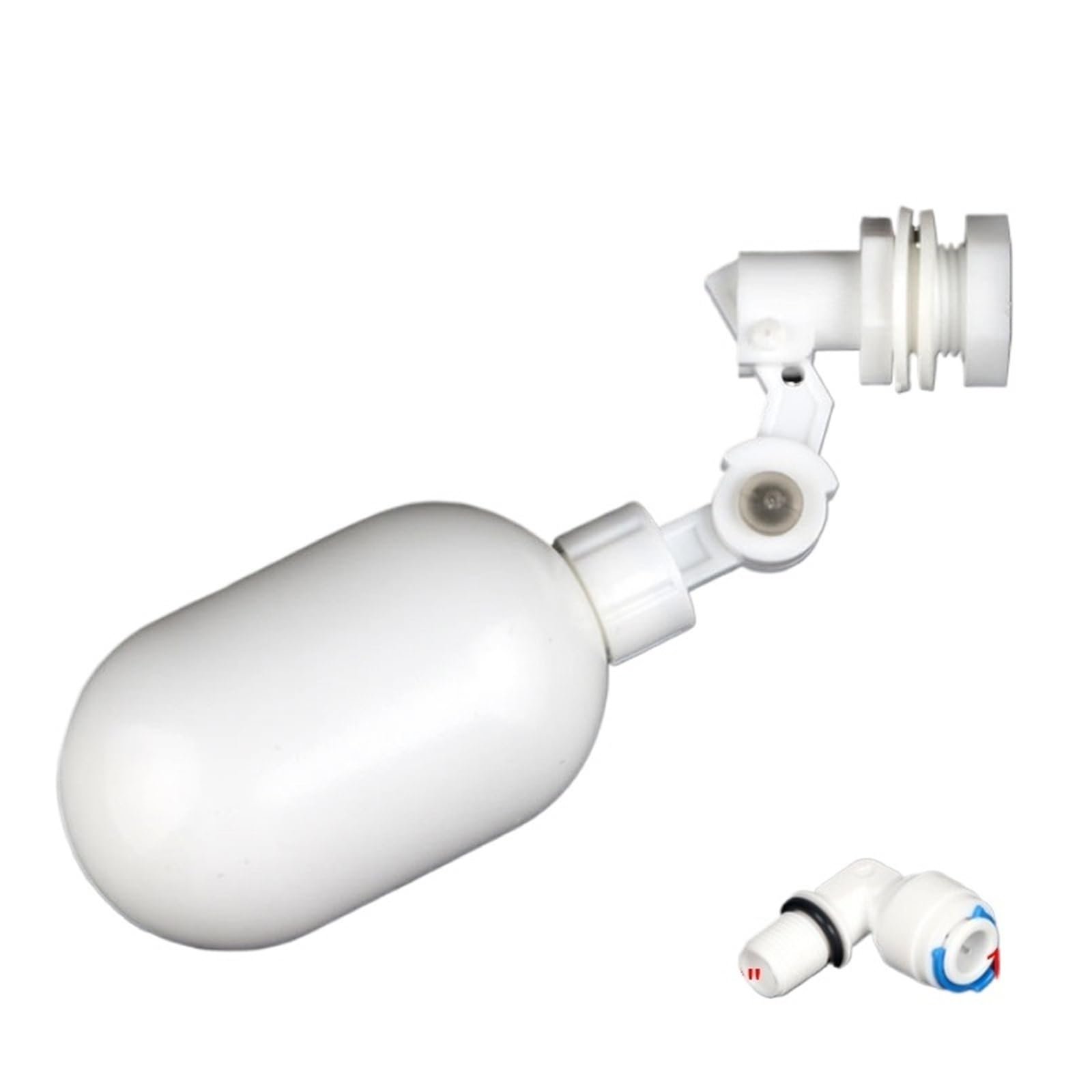 Válvula de bola flotante para tanque de agua con rosca de 1/4 regulable blanca 7
