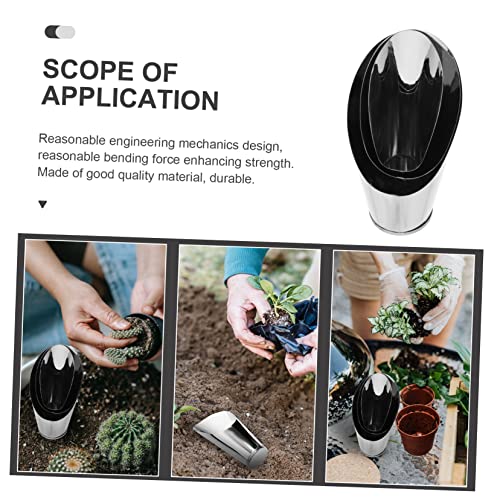 3 palas de acero inoxidable para jardinería y bonsái miniatura 3