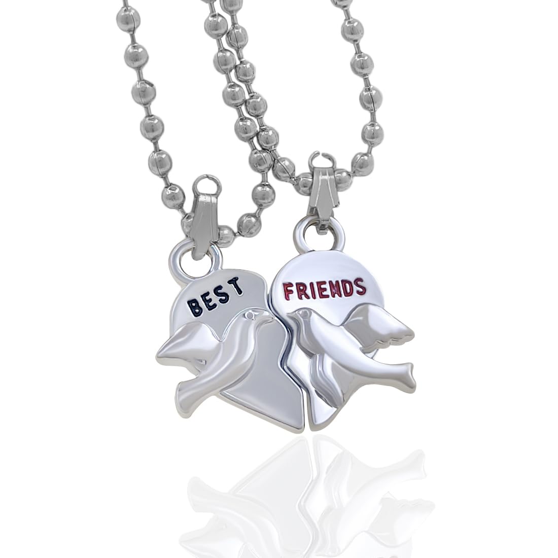 Saizen Silver Stainless Steel Best Friend Letter Design Pendant with Chain for Boys and Girls (B07M5WT9NG) Amazon Price History, Amazon Price Tracker