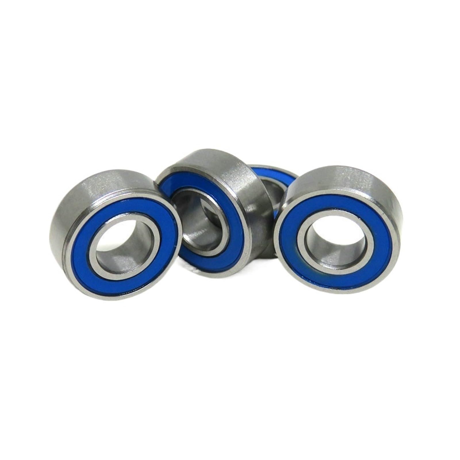 Paquete de 10 rodamientos de bolas MR115RS ABEC3 en miniatura de 5x11x4 mm, rodamientos de bolas MR115-2RS sellados en azul, rodamientos MR115 2RS L1150D(687-2RS 7x14x5mm)