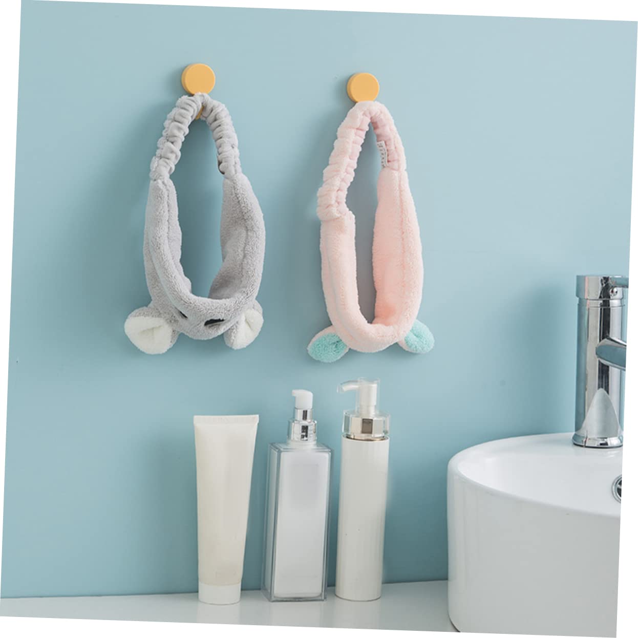 FRCOLOR 2 Set Alla Moda Per La Pulizia Del Viso Fascia Per Per Il Trucco Fascia Morbida Elastica Per Spa Per La Spa Domestica 3 Pezzi * 2