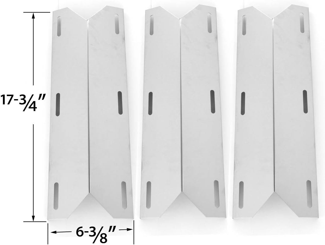 Repair Kit For Sam's 720-0586, Member's Mark, Lowes 730-0337, 730-0339, Jenn-Air 720-0062-LP, Home Depot & Glen Canyon Includes 3 Heat Plate & Stainless Steel Cooking Grates (Set of 3)