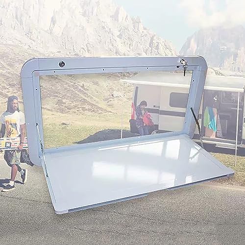 Table murale pliante pour camping-car avec support flottant en aluminium pour aménagement AV