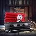 Halloween Haunters Animated 6 Foot Long Inflatable Black Coffin with a Rising Dracula Vampire Yard Prop Decoration with LED Lights - Indoor Outdoor Lawn Graveyard Cemetery Blow Up Haunted House Party