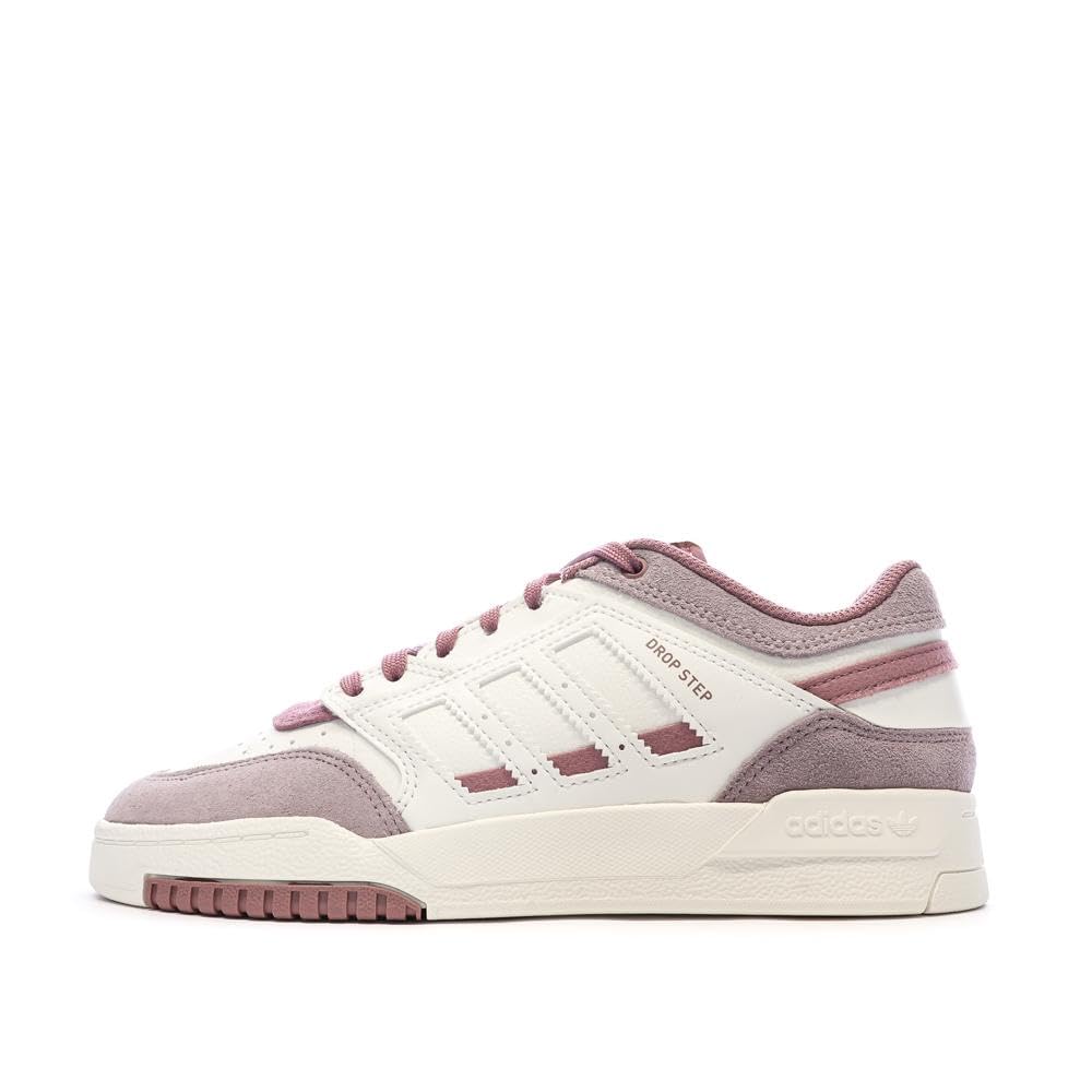 adidas - Zapatillas de deporte blancas/malvas para mujer Drop Step Low W