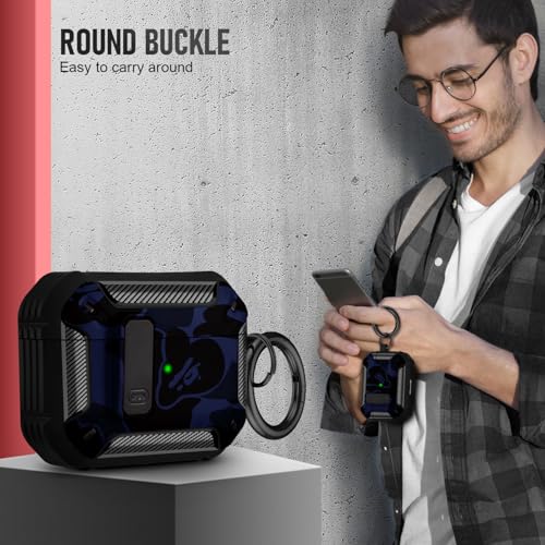 Image of Compatible with Airpods Pro 3 Case(2025),for Airpods Pro 3rd Generation Cases Cover with Keychain Cleaner Kit Soft Silicone Shockproof Cover for Women Men