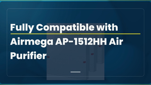 Image of 3 Pack AP-1512HH Air Purifier Replacement Filter for Coway Airmega AP-1512HH and Airmega 200M Air Purifiers, AP-1512HHS HEPA Filter Compared to Part #3304899