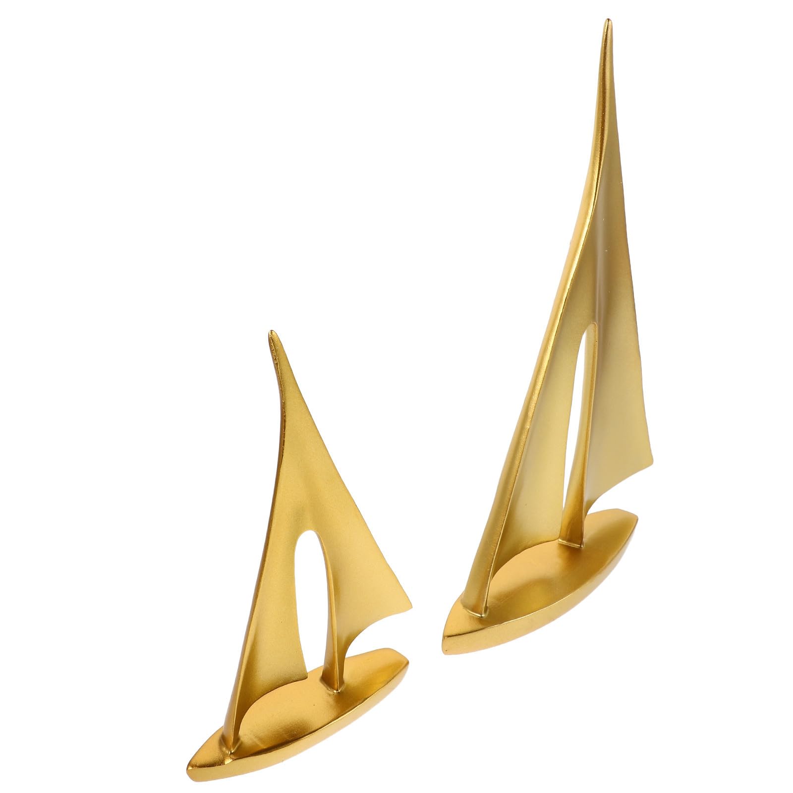 Sculptures de navires dorés décoration nautique moderne salon