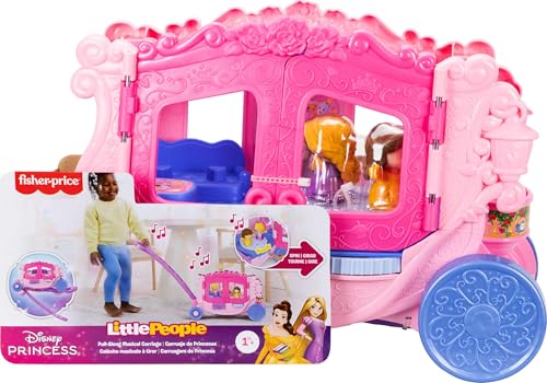 Fisher-Price Little People Disney Princess Pull-Along Musical Carriage - image 6