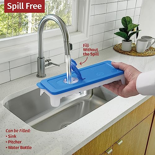 Set de 2 cubiteras de silicona para hielo con tapa miniatura 5