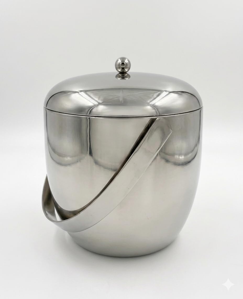 Apple Ice Bucket, Stainless Steel, Silver, 16.2 x 16.2 x 18 cm, 790 g, 1.75 ltr-image-7