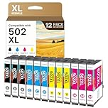 KEENKLE 502XL Cartucce Compatibile per Epson 502 XL Mutipack per Expression Home XP-5100 XP-5105 XP-5150 XP-5155 Workforce WF-2860 WF-2865 WF-2880 WF-2885 (3 Nero, 3 Ciano, 3 Magenta, 3 Giallo)