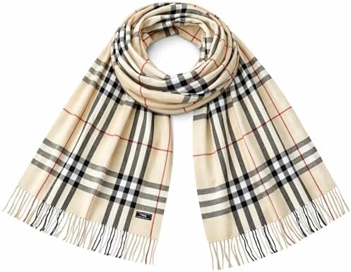 KARMA.DIEM XXL Oversize Scarf Women & Men - Cuddly Soft Cashmere Feel Tartan Check Scarf - Large Checked Plaid Scarf in Scottish Style - Fashion Wrap 180 x 68 cm - Unisex