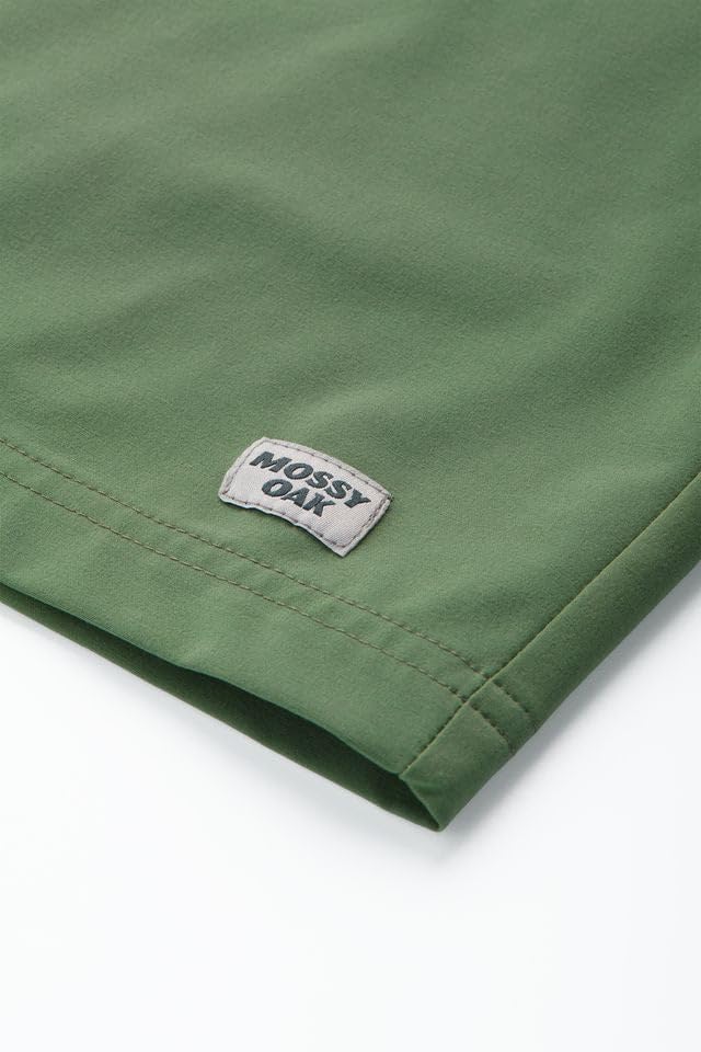 Mossy Oak Lightweight Men's Casual Drawstring Shorts for Beach, Lounge, and Summer Wear