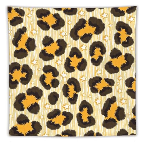 LOKLNEYK Leopard Print Printed Tapestry60×60 in Long Vertical Wall Hanging