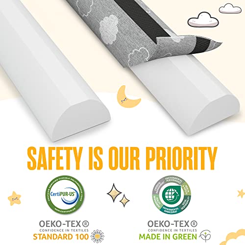 Sleepah SL120 Bed Bumpers For Toddlers Memory Foam Bed Rail - Waterproof Washable Dual Sided Non-Slip Soft Cover thumb #7