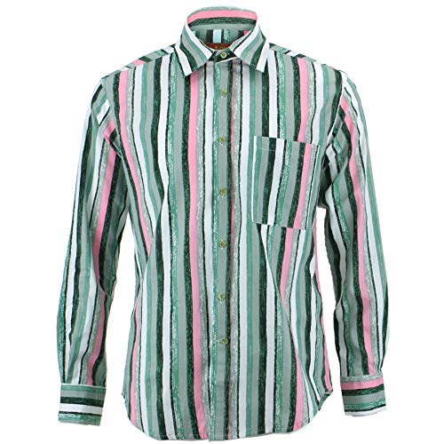 Chemise manches longues verte Loud Originals coupe standard taille 38