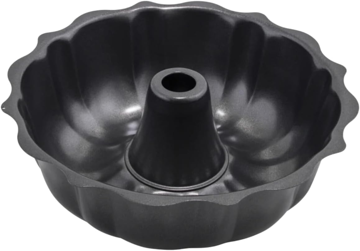 Soro Essentials- Non-Stick 10" x 3-1/4" Fluted Cake Pan Aluminized Carbon Steel- Bundt Pan Baking Mold Pound Fluted Non-stick Bakeware for Brownie Monkey Bread Jello Gelatin Bundt Cake