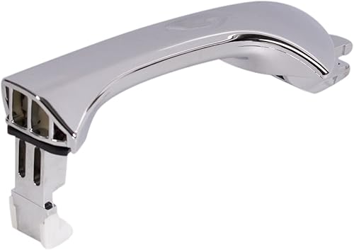 Miniatura 718 de TRQ Manija de puerta exterior delantera izquierda plateada para el lado del conductor compatible con Nissan 370Z 2009-2017